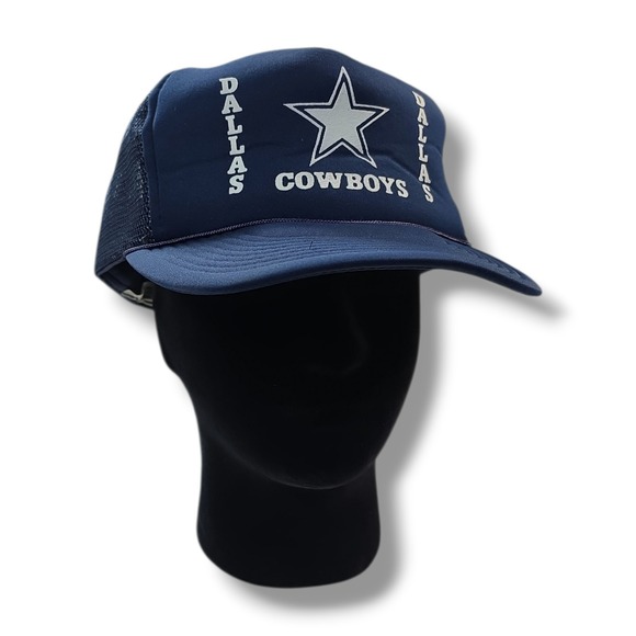 The Unbranded Brand Other - Vintage Dallas Cowboys Trucker Mesh Foam Rope Snapback Navy Blue Hat Cap